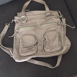 Under one sky taupe bag